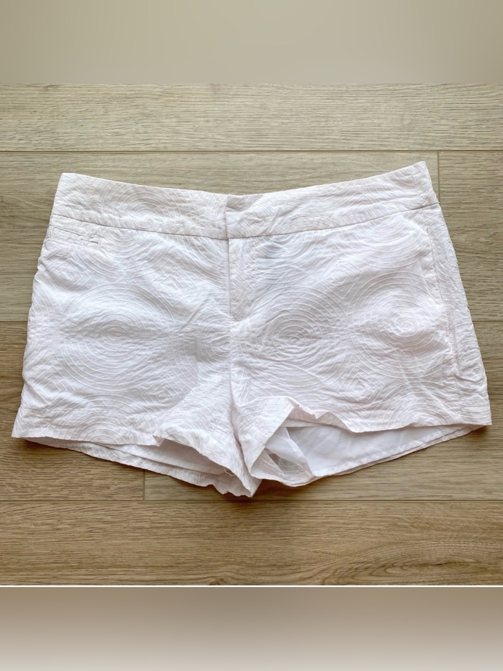 Apostrophe White Cotton Chino Shorts Size 8